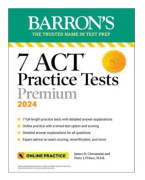 7 ACT Practice Tests, Sixth Edition + Online Practice (häftad, eng)