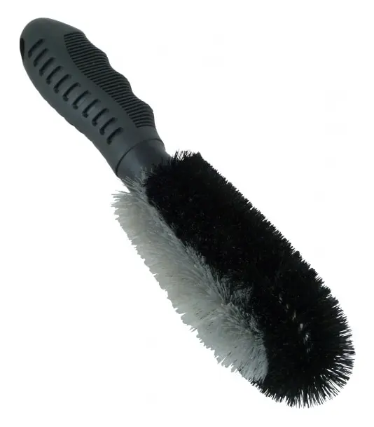 hjulborste 27 cm plast svart / grå