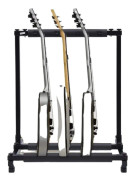 Multi-gitarrställ, rymmer 3 eller 5 gitarrer, hållbar järnkonstruktion,3