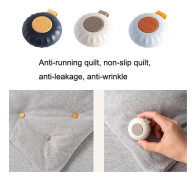 4PCS Quilt Retainer Quilt Anti-Run Fixation Anti-Slip Buckle Traceless Retainer(Midnight Blue)
