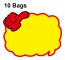 XD-537 10bags 25x19cm Explosion Sticker Product Price Tag Supermarket Price Label
