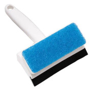 2 In 1 Window Glass Cleaning Brush Dust Collecting Window Brush Cleaning Wiper(White)