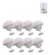 8 PCS Non-marking One-touch Unlocking Mushroom-shaped Quilt Fixer Gray+Cloth Needle