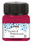 Glas- och porslinsfärg - KREUL - Klar - 20 ml - Tål diskmaskin