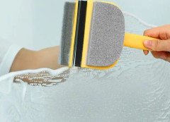 Sanitary Wall Cleaning Brush Bathroom Tile Brush(Yellow)