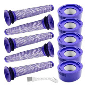 Dyson V7 V8 Dammsugarfilter Reservdelar, 11-delars Set