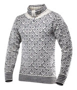 Devold Of Norway Svalbard Wool Zip Neck Tröja Vit,Grå M Man