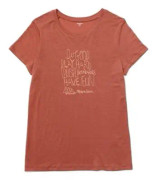 Houdini W's Tree Message Tee Desert Rock Red
