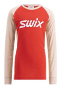 Swix Racex Classic Long Sleeve Jr Peach Whip/ Teaberry