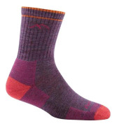 Darn Tough Hiker Micro Crew Midweight With CushionSage L Plum Heather