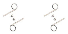 1/2/3/5 Professionell Trumpet 3:e Ventilslid Rostfri Finger Pull Ring Slitstark Dragningskrok Underhållsreparationsverktyg 2PCS