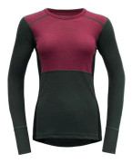 Devold Lauparen Merino 190Shirt Wmn Beetroot/Woods/Ink