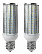 2 st E40 50w LED-lampa i aluminiumlegering, kallvit, 192x2835 Smd Ac 110/220v zd.21