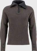 Ulvang Rav Sweater W/Zip Tea Green/Charcoal Melange