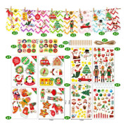 Adventskalender att fylla 2024, 24 adventskalenderpåsar, DIY julkalender pysselset, julklappspåsar #4