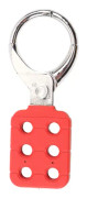 Säkerhetslåsning Hasp 6 hål Isolerande Bärbar Hög Hållfasthet Tagout Hasp Röd Nylon Låsning för Industri
