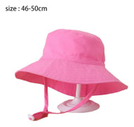 Baby Solhatt UPF 50+ Solskydd Småbarn Sommarhatt Justerbar Flytande Strandhink för Spädbarn, Pojkar, Flickor, Barn, Rosa, S