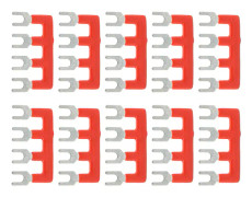 10 st barriärgaffeltyp remsa 25A kopparmaterial PVC-mantel TB bygelblock terminalremsor för hushållsapparater TB 2504