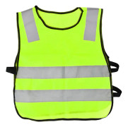 Hög synlighet barn barn reflekterande trafik säkerhetsväst natt promenad (fluorescerande grön)