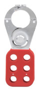 Låsning Hasp Stål Säkerhet Nipper Lås 6 Hål Stål Rad Flera Hantering Nylon PA