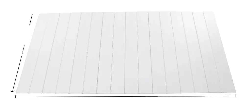 Hopfällbart PVC-badkarsskydd, vattentätt med värmebevaring, 5 kg belastningskapacitet,VIT
