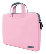 15.6 inch Portable Air Permeable Handheld Sleeve Bag for Laptops, Size: 41.5x30.0x3.5cm(Pink)
