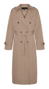 Vero Moda Chloe Long Regnrock Beige M Kvinna