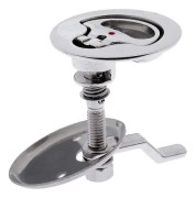 52mm Båt 316 Rostfritt Stål Infälld Montering Draglucka Kamlås Lyft Handtag Med Bakplatta, Silver1pc