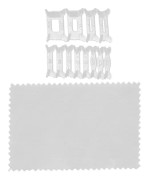 12 st lösa smycken ringstorlek reducer justerare pad transparent finger ring storlek justerare