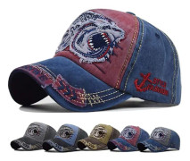 Herr Distressed Baseball Cap Snapback Trucker Hat Utomhus Sport Cap Unisex Snapback Vintage Trucker Cap，Röd