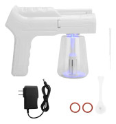 Blå Ljus Sprayer Handhållen Trådlös Laddning Nanometer Mist Rengöring Atomizing Sprayer (450ml) US Plug 100-240V