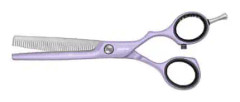 Jaguar PASTELL PLUS offset ES 40 5,5" WHITE LINE Lavendel enkelsidig barberarpincett