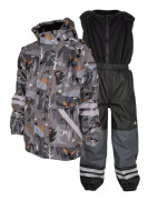 Lindberg Vattnadal Rain Set Fleece Anth-Black