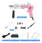 Elektriskt Tuftningsgevär, Mångsidigt för Skuren Lugg och Loop Lugg, Flera Garnfärger,ROSA EU SET2