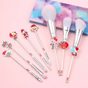 Christmas Makeup Brush Gift Elk Beginner Set Beauty Tool Set, Specification:8 PCS Double-sided