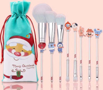Christmas Makeup Brush Gift Elk Beginner Set Beauty Tool Set, Specification:8 PCS Single Side