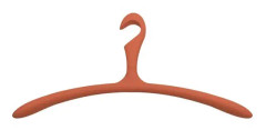 SPINDER DESIGN Arx hängare, justerbar, halkskydd - orange metall med gummibeläggning (5 st.)