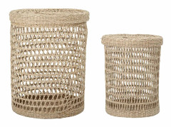 Bloomingville - multicolour seagrass basket