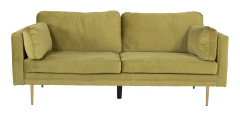 Soffa 3-sits Boom Sammet - Beige