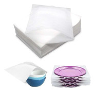 100 stycken skumförpackning 25x30 cm, skumpåsar, rörligt bubbelplast, bubbelfilmsrulle, bubbelfilm, skumförpackning för flyttkartonger, fat,