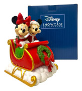 Disney - Kalle Ankas Jul Musse & Mimmi Pigg åker kälke Design Jim Shore