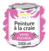 Krita med krita - CREATIVE DECO - Fuchsia - 1L - Matt - Tvättbar - Akryl