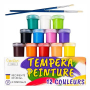 Tvättbar barntemperafärg - Creative Deco - 12x20ml