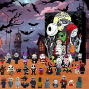 Halloween Ankomstkalender 2024, Mardröm Ankomstkalender före jul, Halloween Nedräkningskalender 24 Gåvor, Skräckdocka Karaktärsgåva