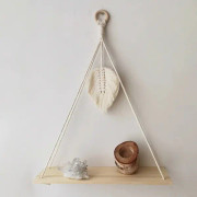 35x 44,5cm Tassel Leaf Woven Tapestry Stand, Förvaringsställ Väggdekoration, Bohemian Tapestry, Hemväggdekoration