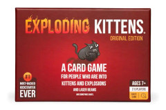 Exploding Kittens Original Edition - Ett roligt spel för familjespelkvällar - Roliga kortspel för åldrarna 7 år och uppåt - 2-5 spelare - 15 minuters speltid