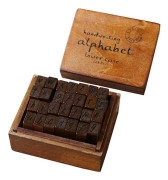 28 bokstäver stämpel set, alfabet trästämplar för hantverk, trä, alfabet, siffror, stämpel set, symboler, stämplar, vintage, trästämplar