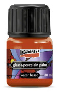 Pentart Glas & Porslinsfärg 30 ml. - Orange