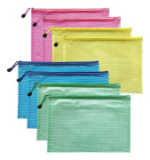 er File Zipper Bags Plastfickor Mapp Extra Tjock 8PCS (A5 Zip Bag) A58PCS