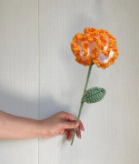 Konstgjorda virkade blommor nejlikor födelsedagspresenter